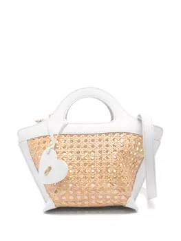 Aquazzura маленькая сумка-тоут Riviera, белый