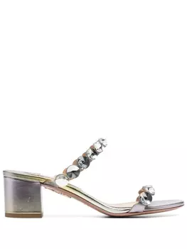 Aquazzura мюли Maxi-Tequila 55, синий