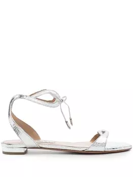 Aquazzura сандалии Tessa, серебристый