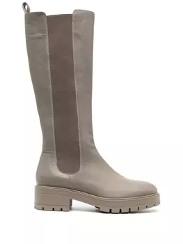 Aquazzura сапоги челси Crosby 50, серый