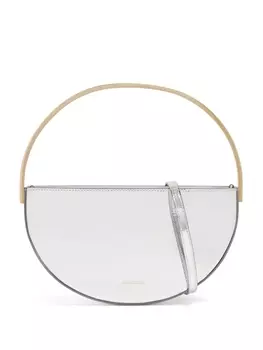 Aquazzura сумка на плечо Purist, серебристый