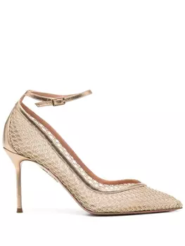 Aquazzura туфли Asha 90, желтый