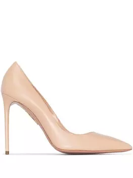 Aquazzura туфли-лодочки Purist 105, нейтральный цвет