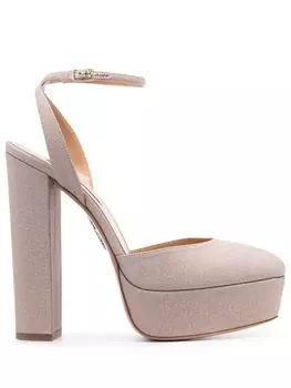 Aquazzura туфли So High 140, золотистый
