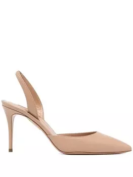 Aquazzura туфли So Nude 85, коричневый