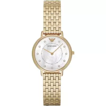 Ar11007 двухстрелочные тоновые часы Emporio Armani, золото