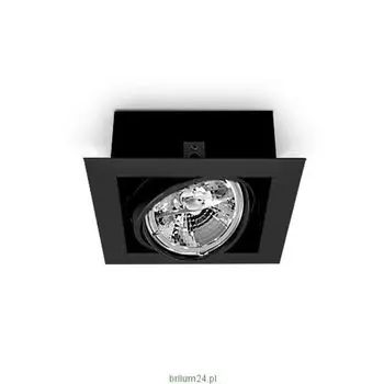 AR111 Прожектор ES111, Потолочный светодиодный светильник, Потолочный светодиодный светильник, 1 лампочка, PASEO черный LumenTEC