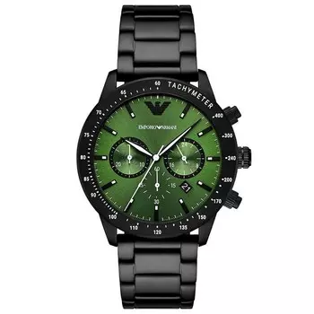 Ar11472 часы марио с хронографом Emporio Armani, черный