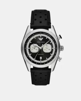 AR11635 Мужские часы с хронографом из стали Emporio Armani, черный