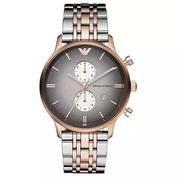 Ar1721 часы gianni двухцветные Emporio Armani, серебряный