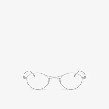 Ar5135t титановые оптические очки в овальной оправе Giorgio Armani, серебряный