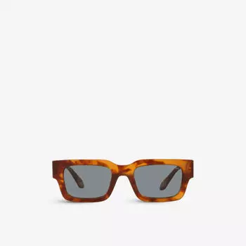 AR8184U солнцезащитные очки в прямоугольной оправе из ацетата черепаховой расцветки Giorgio Armani, красный