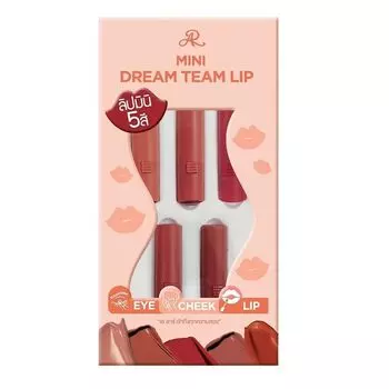 AR Набор для губ Mini Dream Team 0,63г. х 5шт, Pink Peach