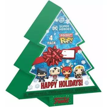 Арбол Навидад Con 4 Фигурки Pocket Pop Marvel Tree Holiday Эксклюзивно Funko