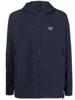 Arc'teryx logo-embroidered hooded jacket, черный