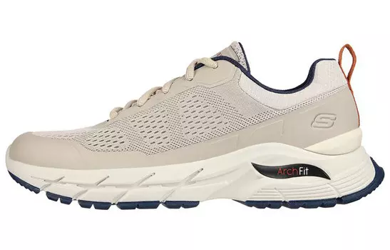 ARCH FIT BAXTER Кроссовки для жизни мужские с низким верхом серо-коричневого цвета Skechers