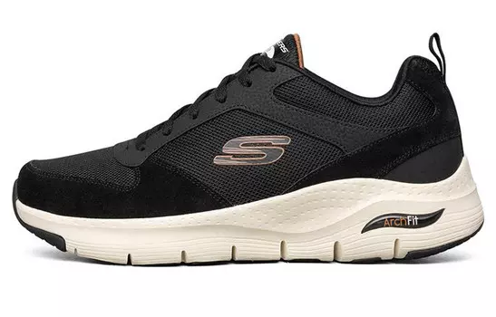 Arch Fit Lifestyle Кроссовки мужские с низким верхом, черные/белые Skechers