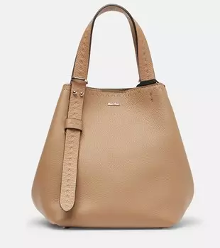 Archetipo Средняя кожаная сумка через плечо Max Mara, Clay