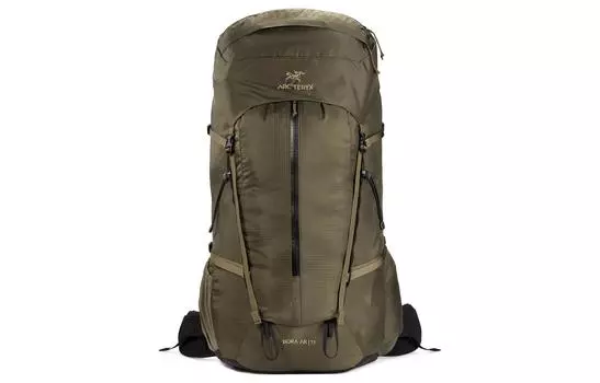 Arcteryx Альпинистская сумка 75 л, нейлоновая, оливково-зеленая, унисекс