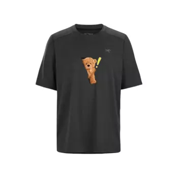 Arcteryx Футболка унисекс, черно-серая