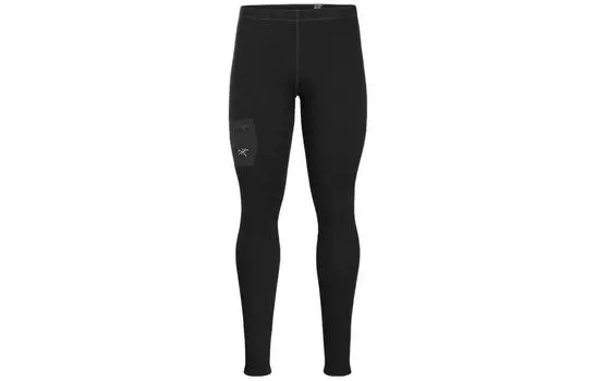 Термоштаны мужские Arcteryx с логотипом, черный