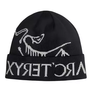 Arcteryx Шапка-бини из переработанного полиэстера, цвет унисекс, черный/серый