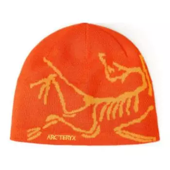 Arcteryx Шапка-бини унисекс из переработанной полиэстеровой мериносовой шерсти оранжевого цвета