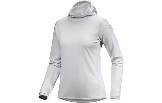 Толстовка женская Arcteryx с капюшоном, серый