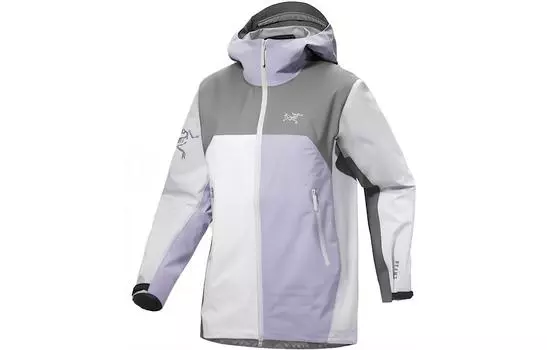 Куртка женская Arcteryx x Beams, черный / белый / лиловый