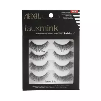 Ardell, Искусственная норка, набор накладных ресниц на полоске 811, 4 пары