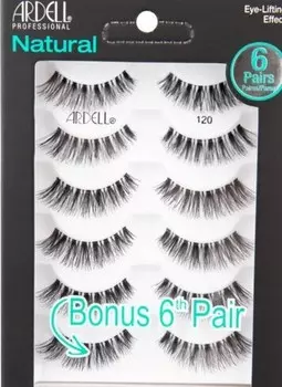 Ardell Natural, Накладные ресницы на полоске 120, 6 шт