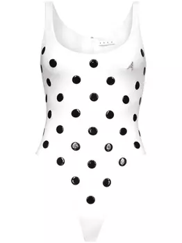 AREA боди с аппликацией, белый