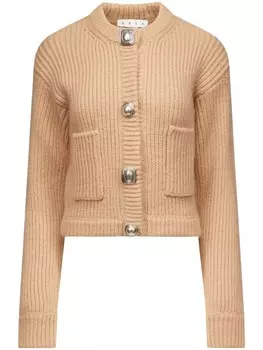 AREA кардиган с декорированными пуговицами, серый