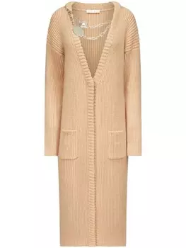 AREA кардиган с камнями, серый