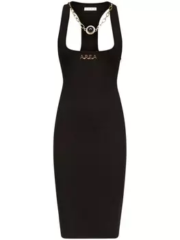AREA платье мини Nameplate, черный