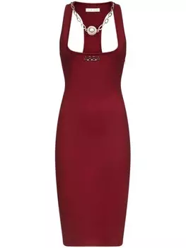 AREA платье мини Nameplate, красный