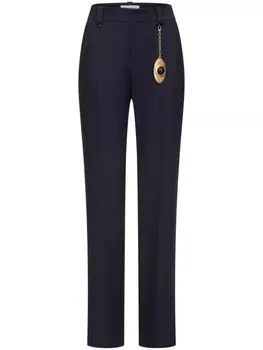 AREA прямые брюки Chain Plate, синий