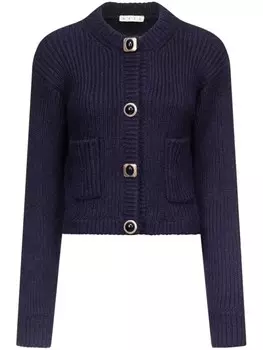 AREA укороченный кардиган, синий