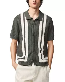 Ares 6636 Свитер с коротким рукавом Regular Fit вязаный NN07, зеленый