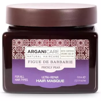 ARGANICARE Magnificence Mask с опунцией и витамином Е для ухода за волосами 500 мл
