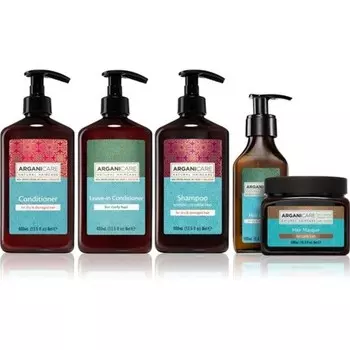 Arganicare Подарочный набор с аргановым маслом и маслом ши (для вьющихся волос)
