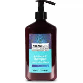 Arganicare Шампунь против перхоти с маслом арганы и маслом ши, 400 мл