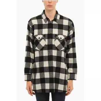 АРХИВ Рубашка-поповер в клетку Buffalo с двойной грудью Woolrich, Black and White