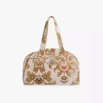 Архивная большая плетеная сумка с верхней ручкой Vivienne Westwood, мультиколор