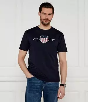 Архивная футболка с изображением щита Regular fit Gant, синий
