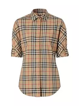 Архивная клетчатая рубашка Burberry, бежевый