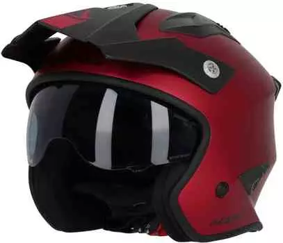 Aria Реактивный шлем металлик Acerbis, красный мэтт