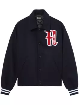 Aries бомбер с нашивкой-логотипом, черный