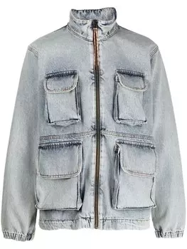 Aries джинсовая куртка с карманами, синий
