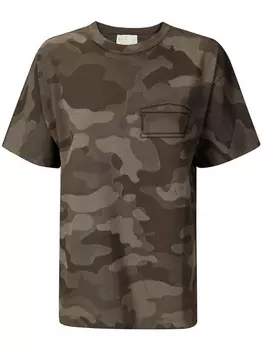 Aries футболка Aged Camo, зеленый